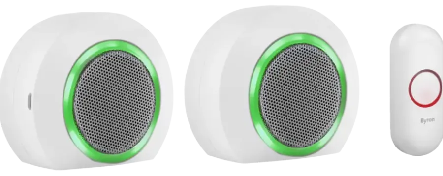 Byron DBY-23524 Draadloze deurbel Complete set 200m Outlet