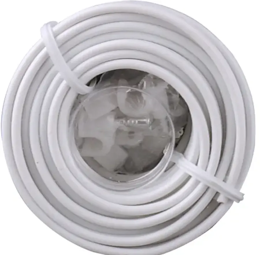 Byron deurbel montageset 9 meter snoer en clips New