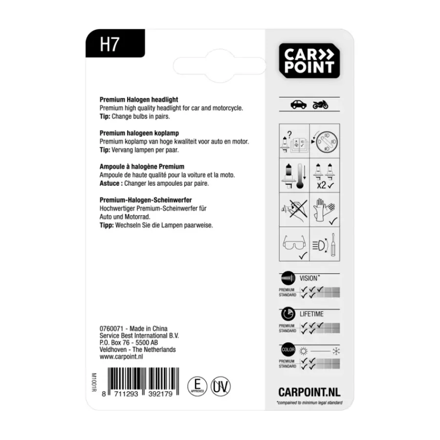 Carpoint autolamp H7 Premium 12V 55W New