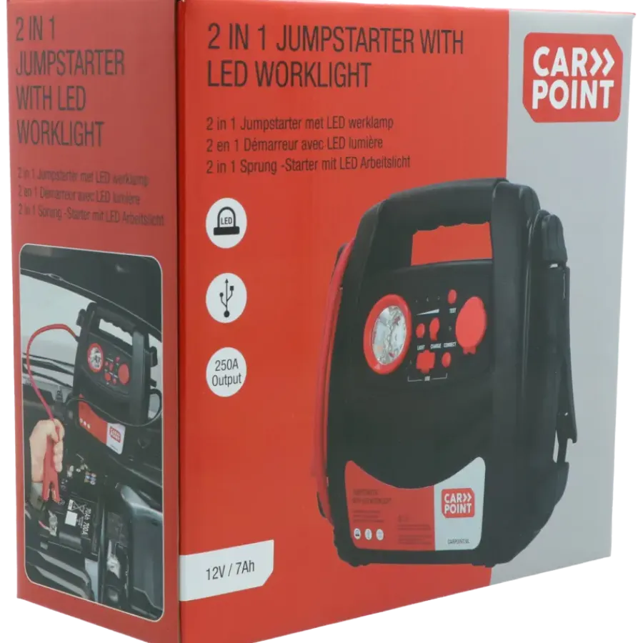 Carpoint Jumpstarter 12V/7AH 2in1 LED Discount