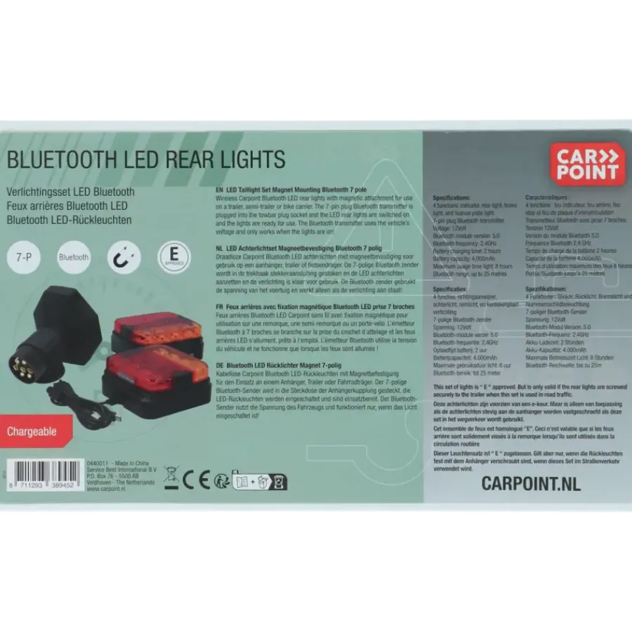Carpoint magnetische achterlichten LED bluethooth verbinding Online