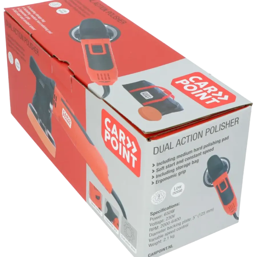 Carpoint polijstmachine dual action 650 watt Clearance
