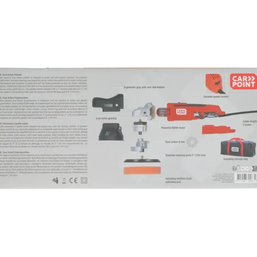 Carpoint polijstmachine dual action 650 watt Clearance