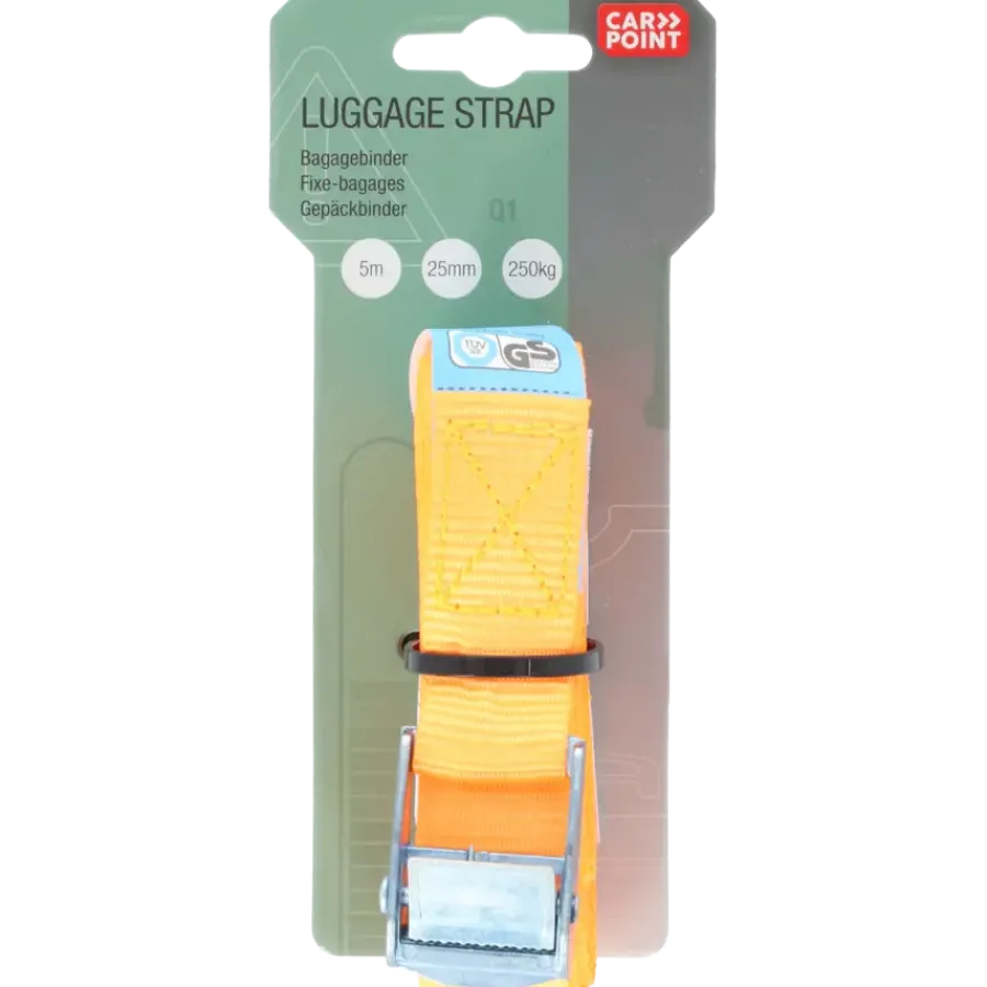 Carpoint Spanband met Klem 5m x 25mm New