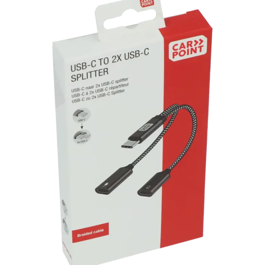 Carpoint splitter USB-C naar dubbele USB-C kabel Best