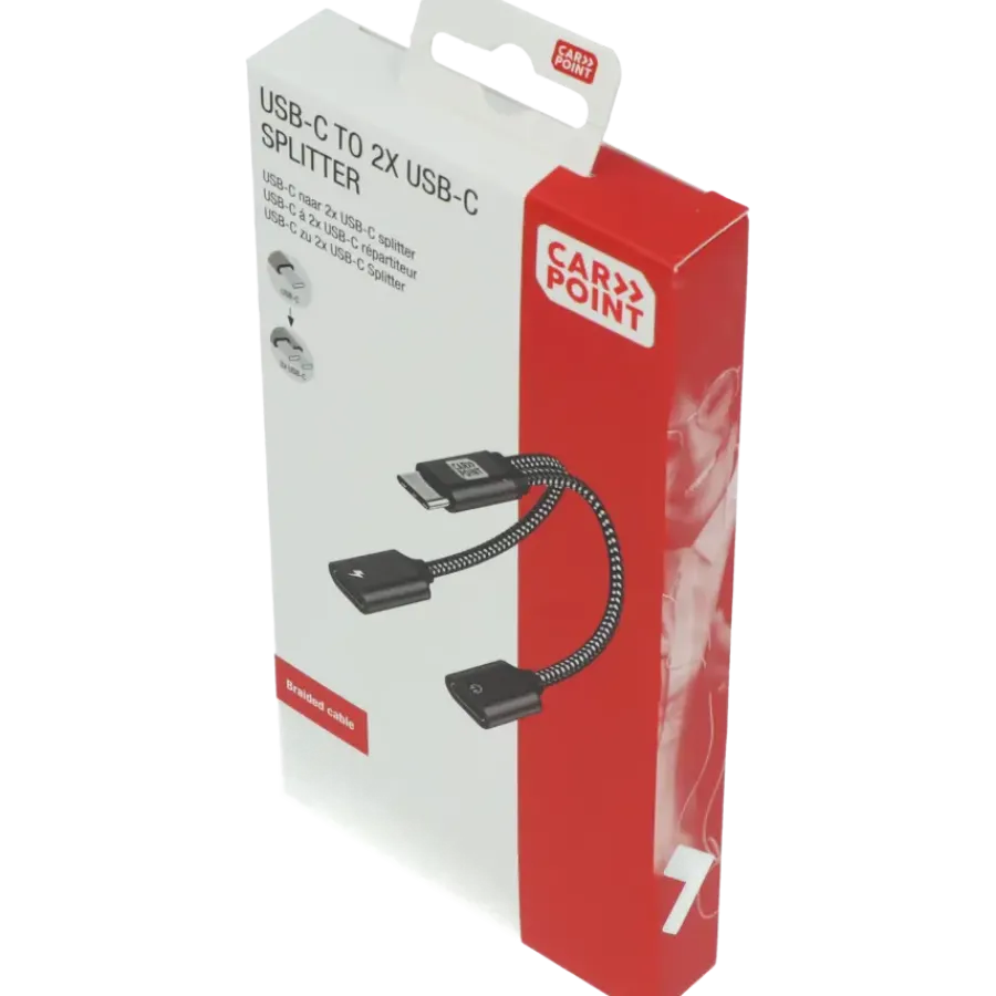 Carpoint splitter USB-C naar dubbele USB-C kabel Best