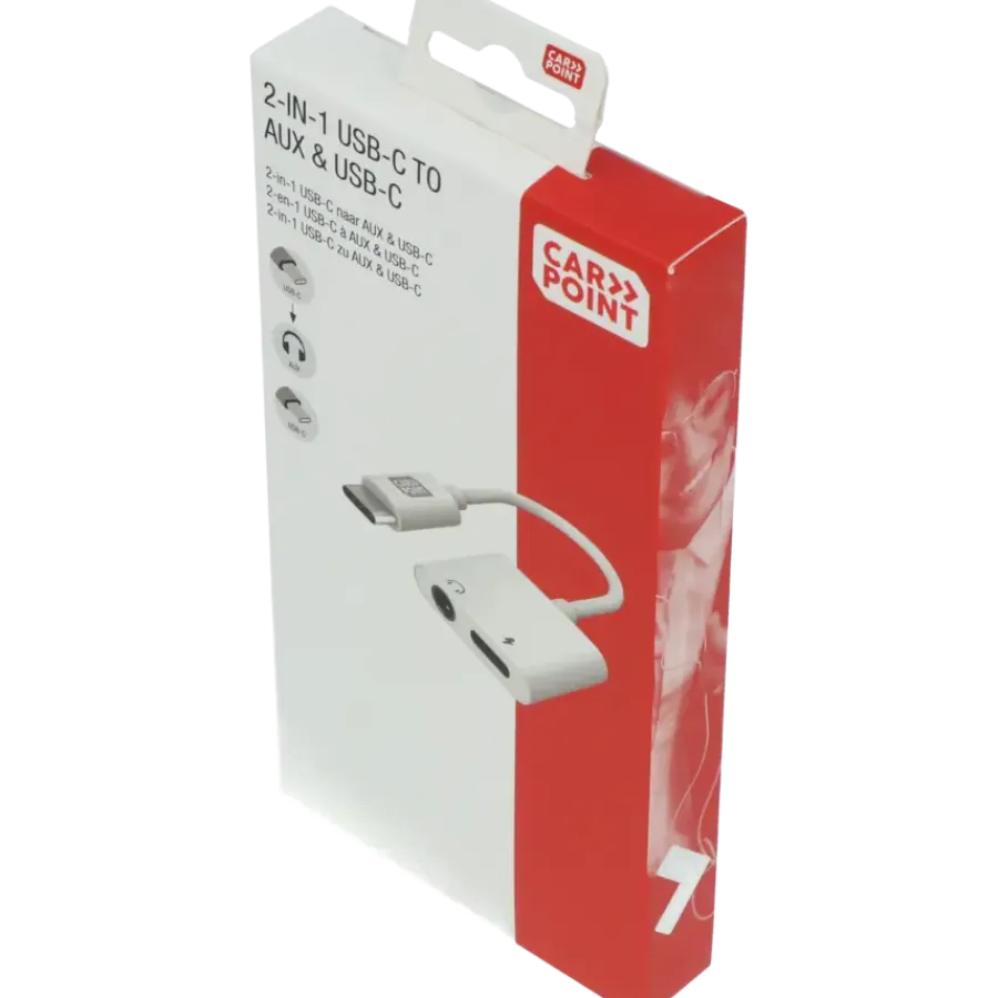 Carpoint USB-C adapter 2 in 1