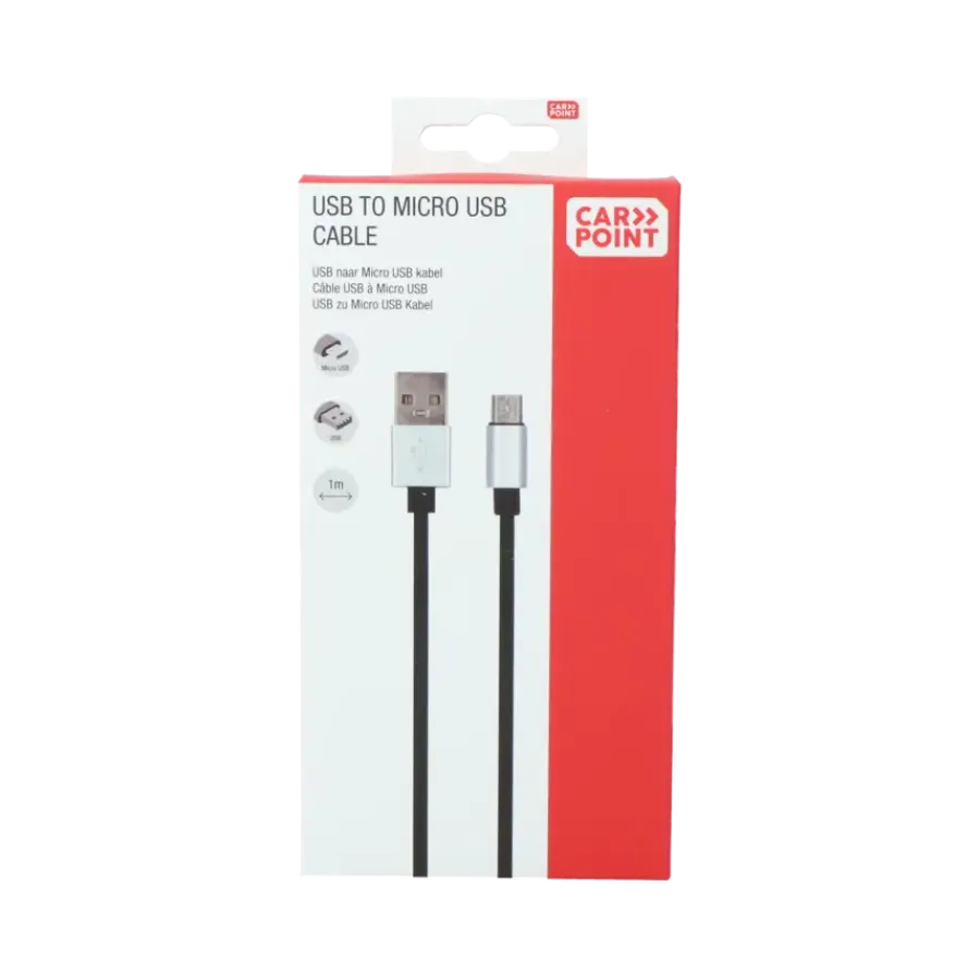 Carpoint USB>Micro USB kabel 1 Meter Hot