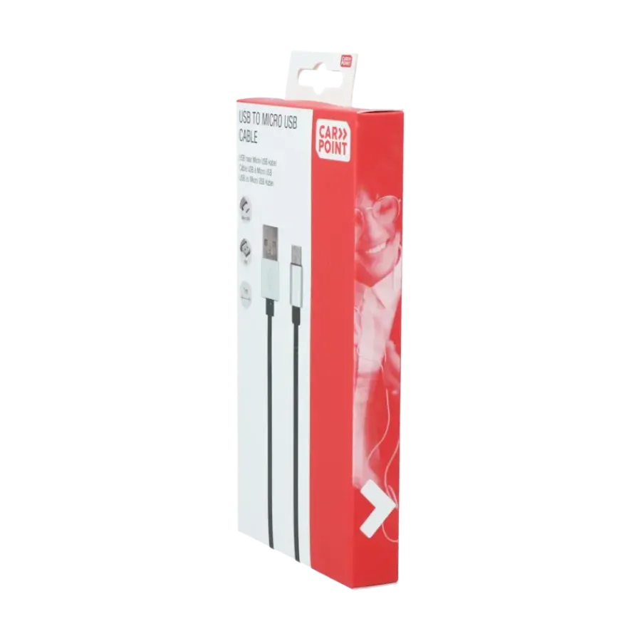 Carpoint USB>Micro USB kabel 1 Meter Hot