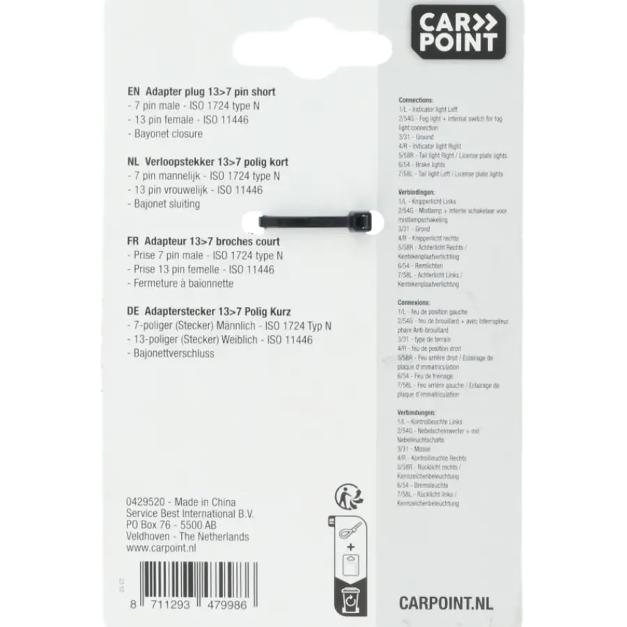 Carpoint Verloopstekker 7>13 Polig New