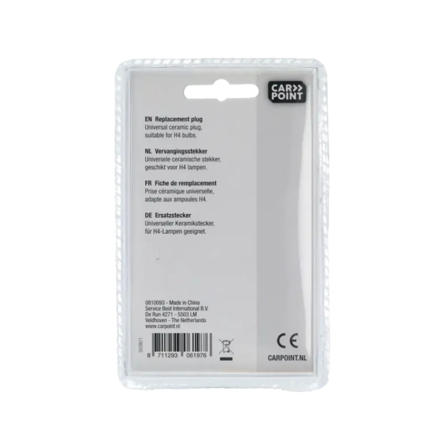 Carpoint vervangingstekker H4 lamp keramiek Sale