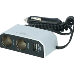 Carpoint 2-weg 12V stekkerdoos 2x12V en 1X USB Clearance