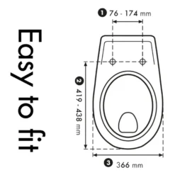 Cedo Monster WC-bril duroplast wit
