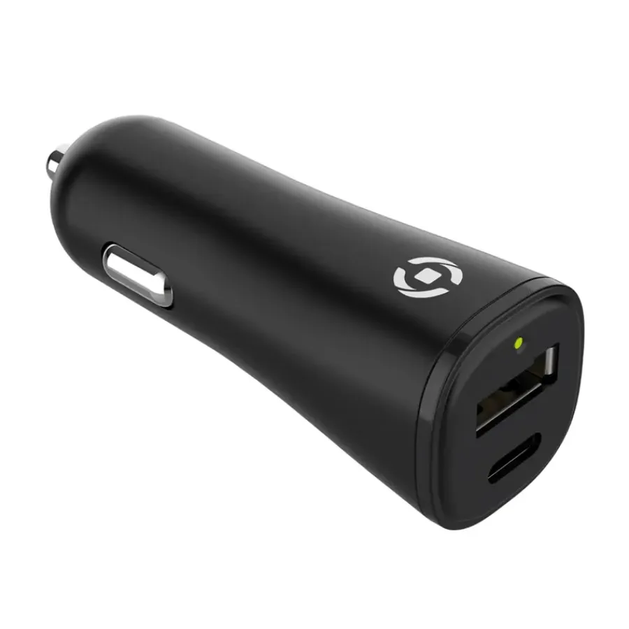 Celly autolader adapter Planet voor USB-A + USB-C Hot