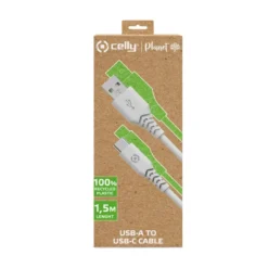 Celly Planet USB-A > USB-C kabel wit 1,5 meter Best