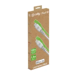 Celly Planet USB-C lightning kabel wit 1,5 meter Outlet