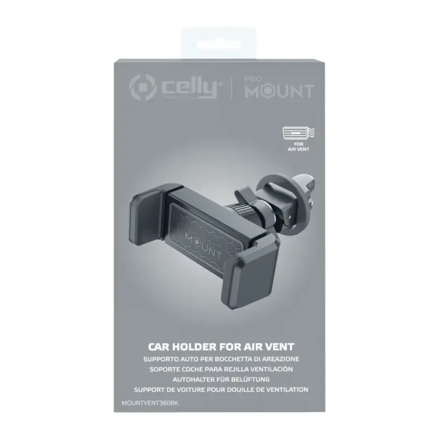 Celly Telefoonhouder Airvent 360 zwart Outlet