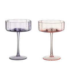 Cocktailglas paars/roze