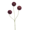 Dahlia pompom mini burgundy 68cm