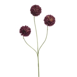 Dahlia pompom mini burgundy 68cm