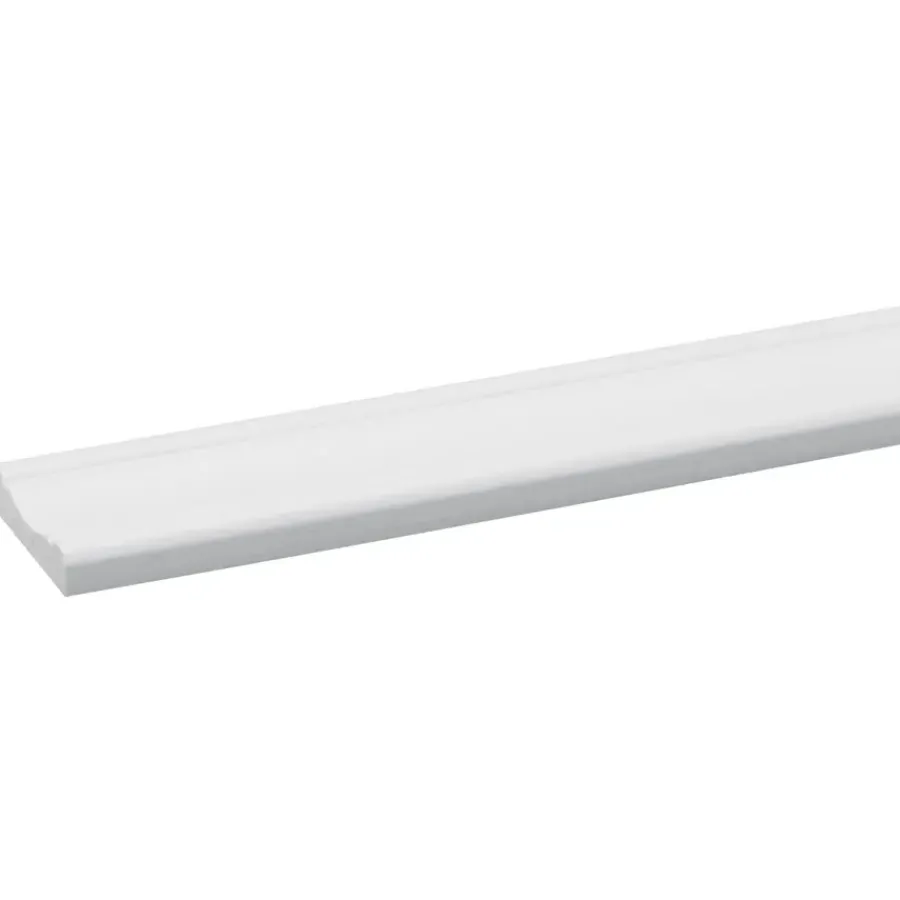 Geen Decorlijst grenen wit gegrond 8x34 mm 270 cm Outlet