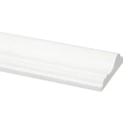 Geen Decorlijst grenen 18x68 mm wit gegrond lengte 270 cm Clearance