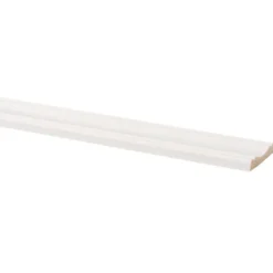 Geen Decorlijst grenen 8x45 mm wit gegrond lengte 270 cm Best