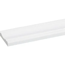 Geen Decorlijst grenen 8x45 mm wit gegrond lengte 270 cm Best