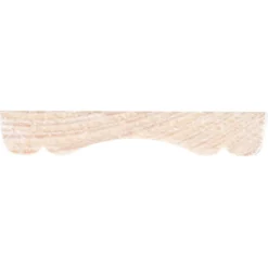 Geen Decorlijst grenen 8x45 mm wit gegrond lengte 270 cm Best