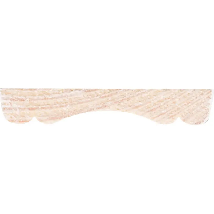 Geen Decorlijst grenen 8x45 mm wit gegrond lengte 270 cm Best