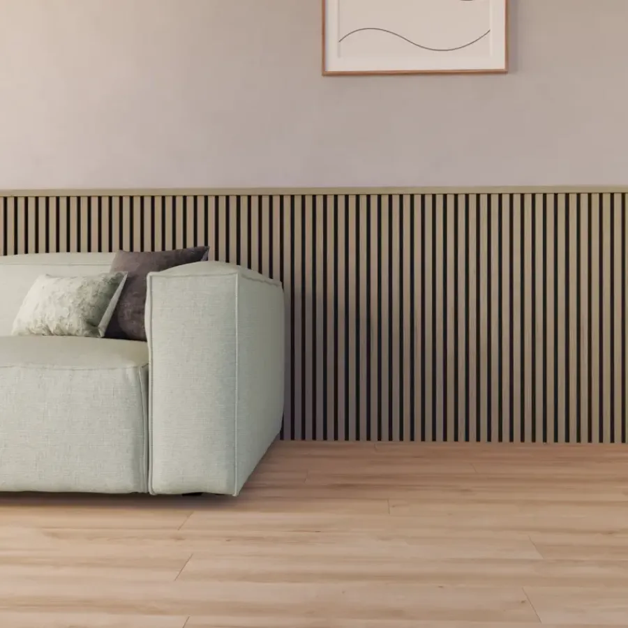 Cando Green Decowall Acoustic eindprofiel vergrijsd eiken 260cm Best