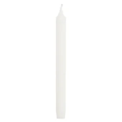 Dinerkaars stearine wit 6 stuks