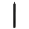 Dinerkaars stearine zwart 6 stuks