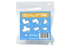 D-Line Accessoireskit voor 20/10mm Goot Wit Clearance
