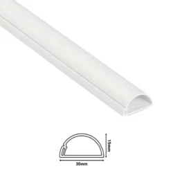 D-Line kabelgoot half rond wit 1 meter Discount
