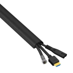 D-Line kabelgoot halfrond zwart 30/15 mm 1 meter Online