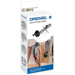 Dremel multitool accessoires - lijn- en cirkelgeleider + spiraalmes - tot 300 mm Outlet