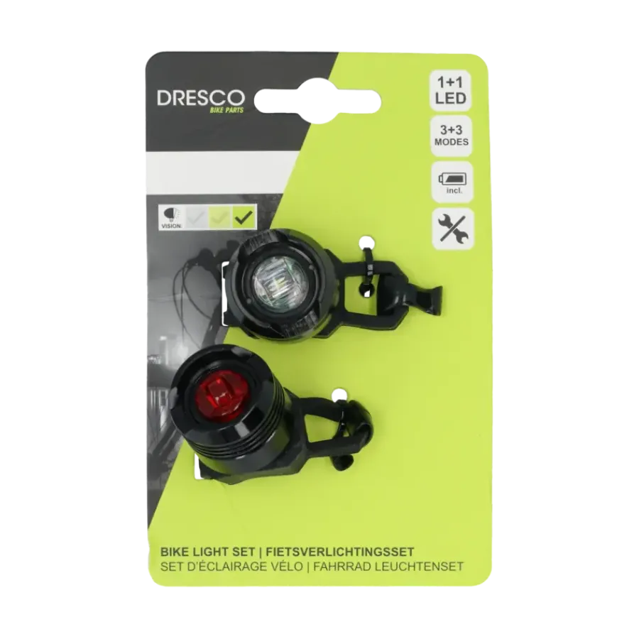 Dresco Bullet fietsverlichtingsset Hot