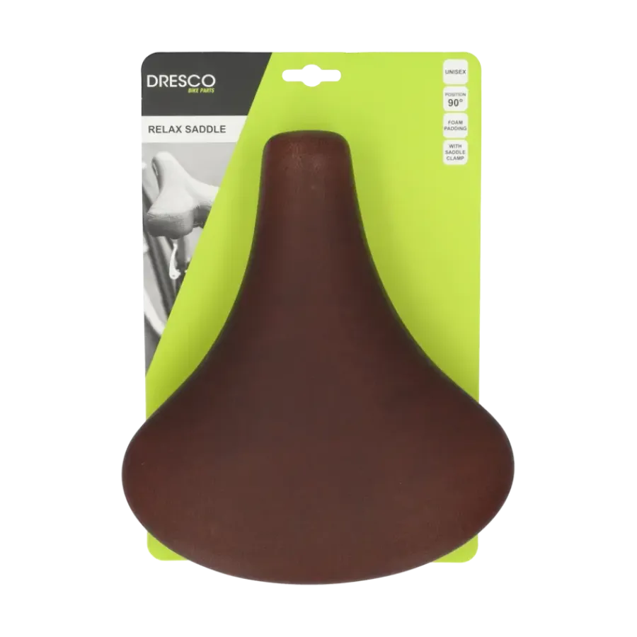 Dresco City Retro fietszadel bruin Online