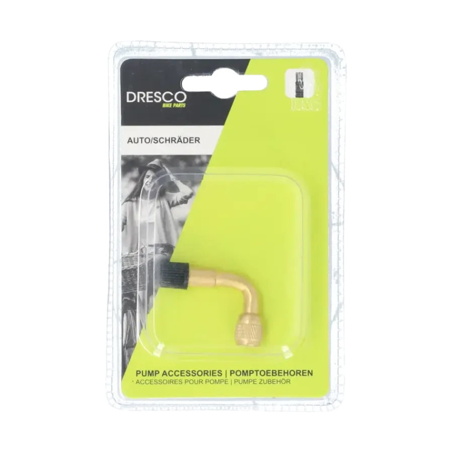 Dresco haakse pompnippel autoventiel Hot