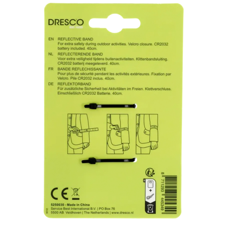 Dresco reflecterende armband LED Hot