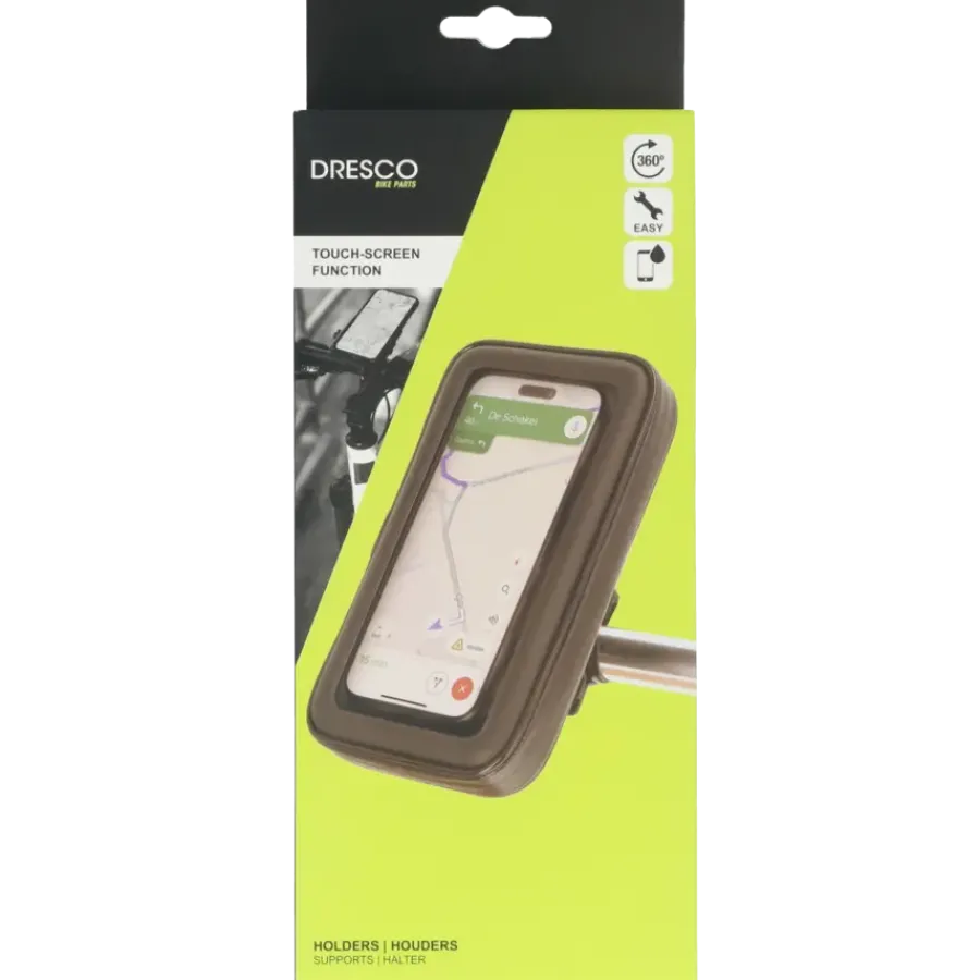 Dresco waterdichte smartphone houder fiets Clearance