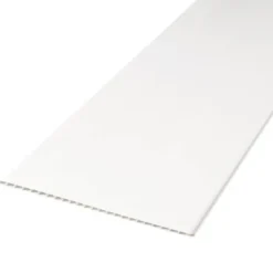 Dumaplast Dumaclip wand- en plafondpaneel PVC satijn wit 2.4m2, afm. 120 x 25 cm Outlet