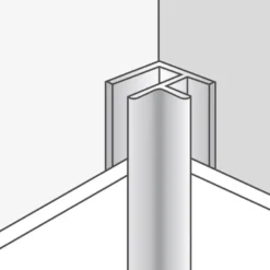 Dumaplast Dumawall + aluminium hoekprofiel zwart 260 cm 12-20 mm Best