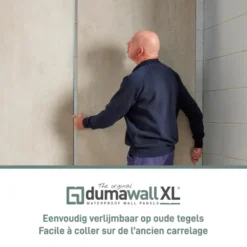 Dumaplast Dumawall XL kunststof wandbekleding Evora glans 4,68m² 90x260cm - 2 stuks Sale