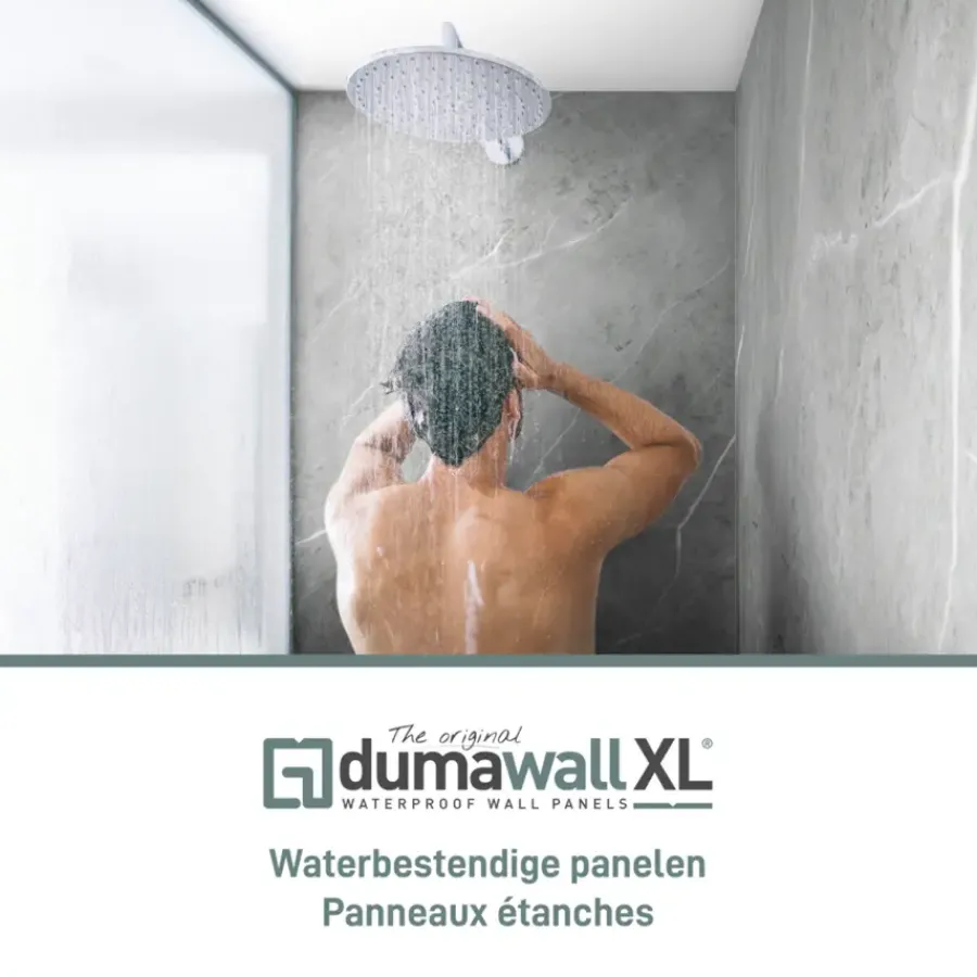 Dumaplast Dumawall XL kunststof wandbekleding Tavira glans 4,68m² 90x260cm - 2 stuks New