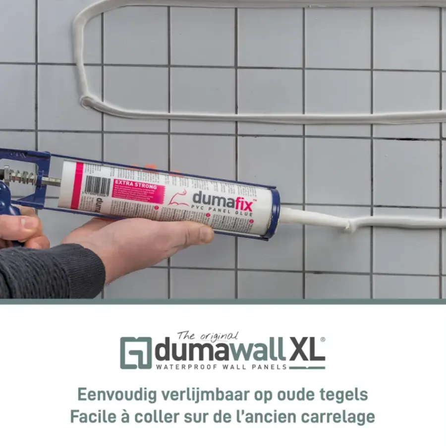 Dumaplast Dumawall XL kunststof wandbekleding Tavira glans 4,68m² 90x260cm - 2 stuks New