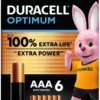 Duracell Batterij AAA Alkaline Optimum 6 stuks