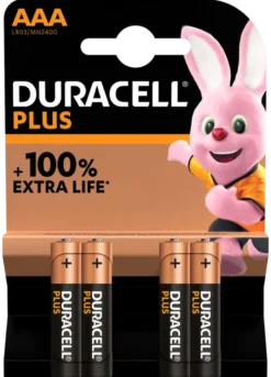 Duracell Batterij AAA Alkaline Plus 4 stuks Best