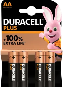 Duracell Batterij AA Alkaline Plus 4 stuks New
